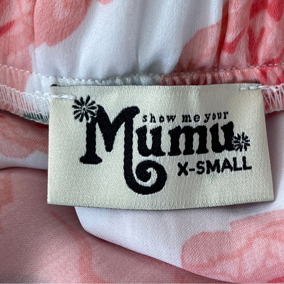 Show Me Your Mumu White Floral MOONLIGHT Midi Skirt Pink Roses Size XS - Picture 8 of 9